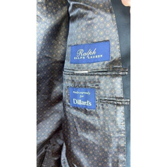 RALPH RALPH‎ LAUREN Men's Classic-Fit Velvet Sport Blazer Coat 46 Black - Picture 5 of 9